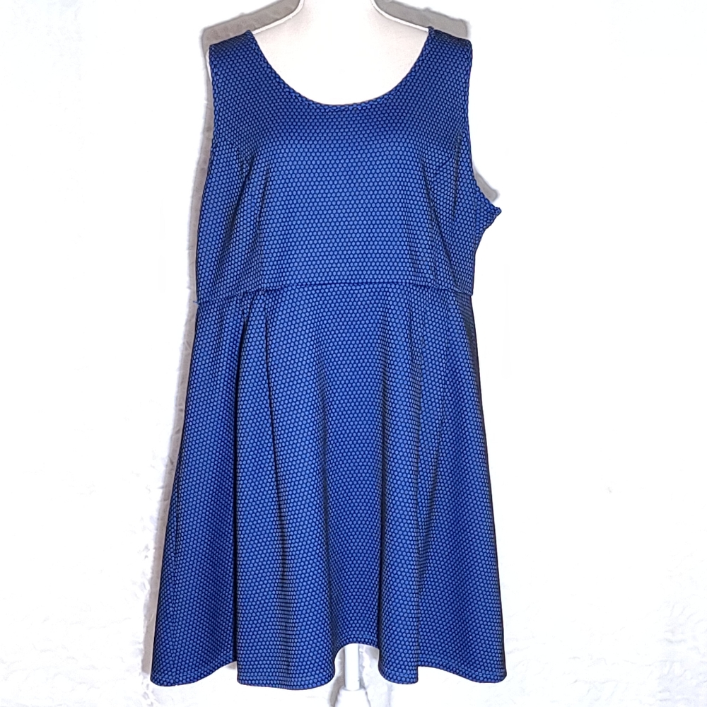 Lane Bryant Dress Blue Size 26 - Picture 4 of 5